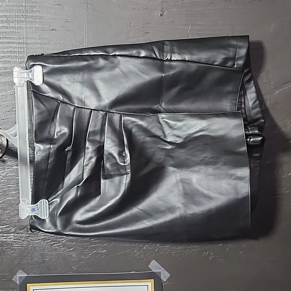 Pleather skort